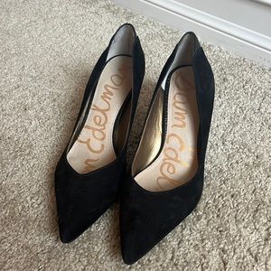 Sam Edelman Black Pump Suede Heels